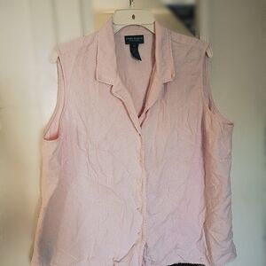 Ralph Lauren Women's Pink Sleeveless Blouse